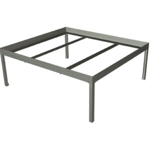 Soporte para bandeja negra 1 x 1 m