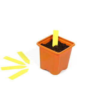 Etiqueta picar amarilla 1.3 x 6 cm (500 uds)